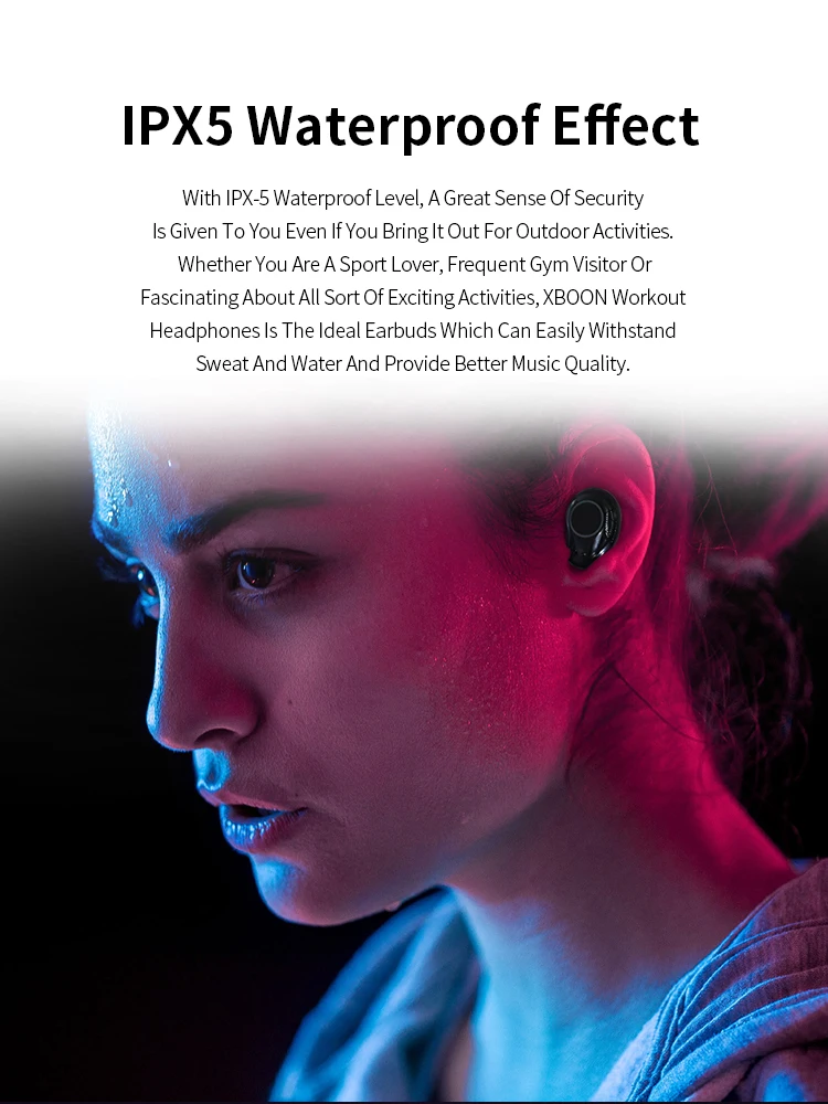 digital display tws Earphone Headphone Earbuds X23D customize - ANKUX.COM