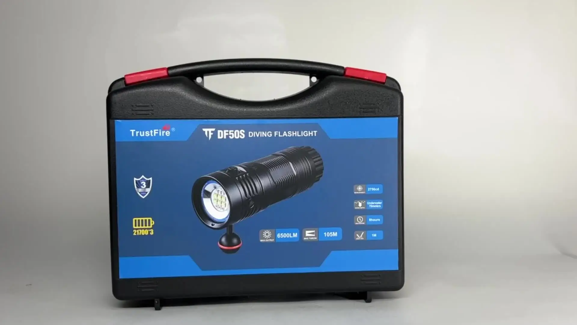 TrustFire DF50S 6500LM スキューバダイビング懐中電灯 水中70M対応