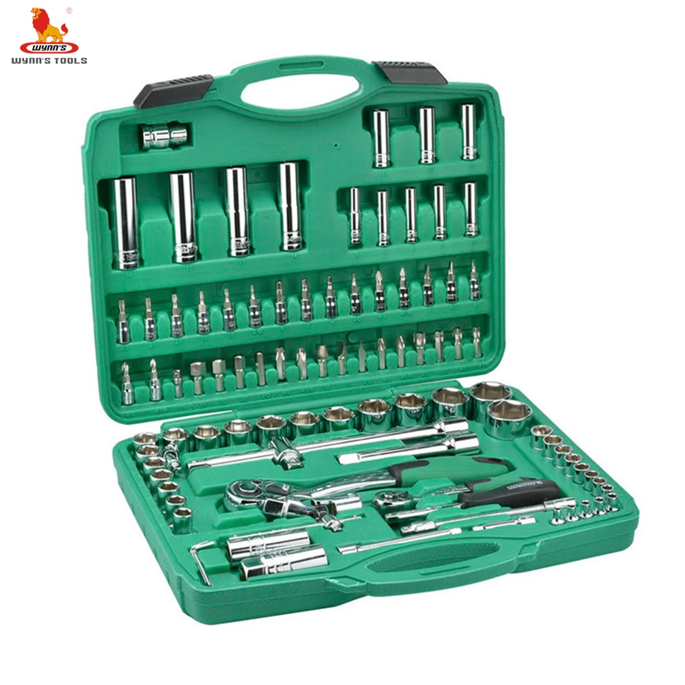 High grade 1/4 1/2 inch Combination Spanner Box Tool kit