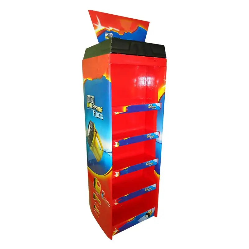 Wholesale customized corrugated board display stand cup display stand cosmetics floor display stand 11