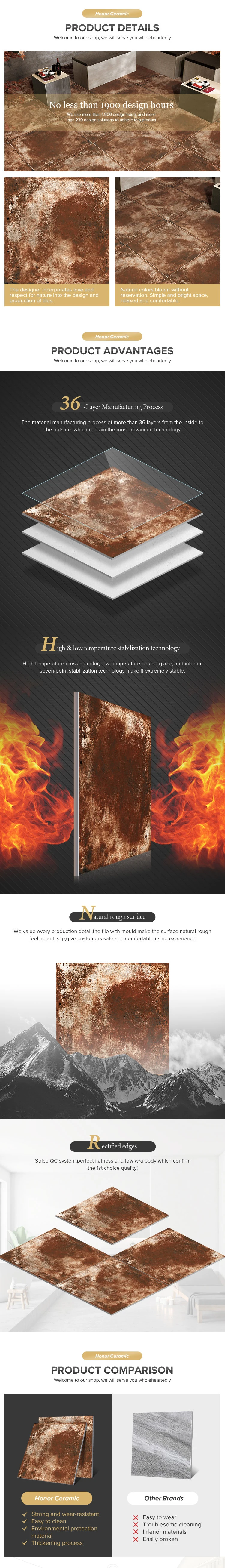 Luxury Interior Decoration Material  Glazed Polished Porcelain Marble Look Floor Tiles