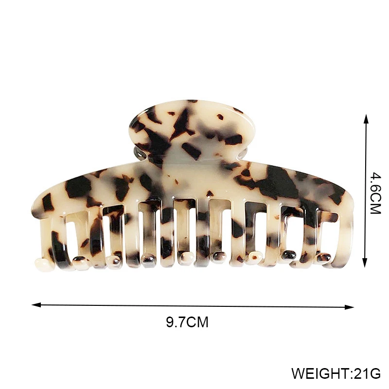 Yucat Fashion Hair Clips Hair Accessories Leopard Tortoise Shell Acrylic Acetic Acid Hair Claw For Women.jpg