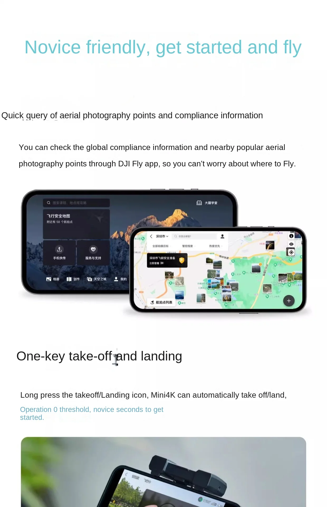 For Mini 4K UHD Aerial Photography UAV Three-Axis Mechanical Stability Increasing Digital Picture Transmission 10km Long-range