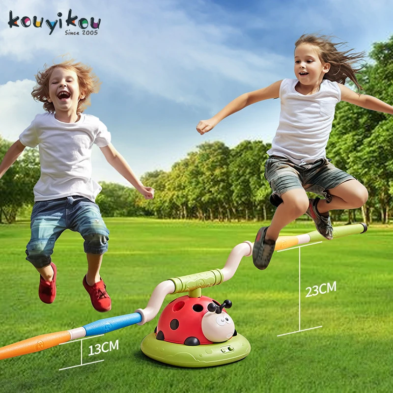 3 In 1 Rc Ladybug Exercise Machine Kid Toy Jump Rope Toss Ring Game Air