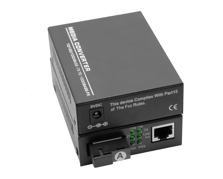 FTTH 10/100/1000M WDM Gigabit Ethernet Fiber Optic Media Converter