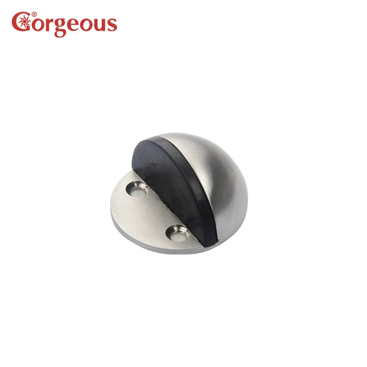 201 Stainless Steel Rubber Shower Door Stopper Rigid Door
