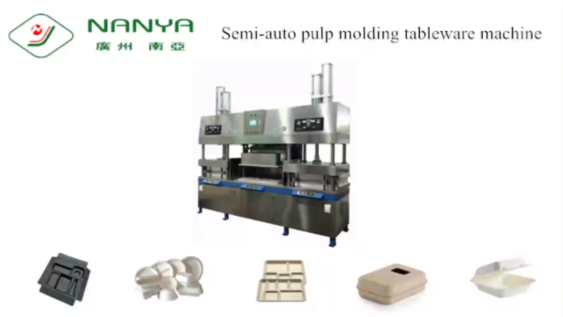 Semi Automatic Biodegradable Tableware Production Line / Dishware