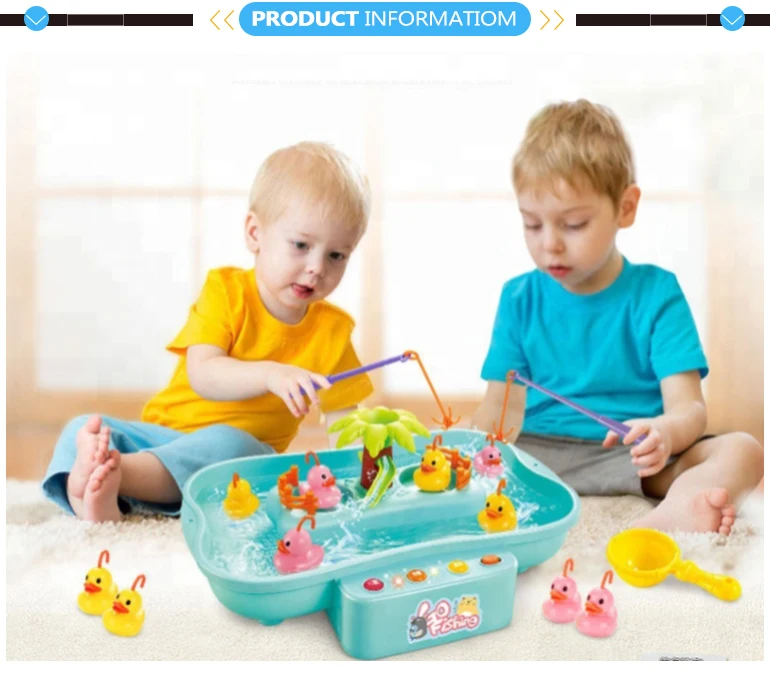Funny musical rotate play water game set kids fishing rod toy.jpg