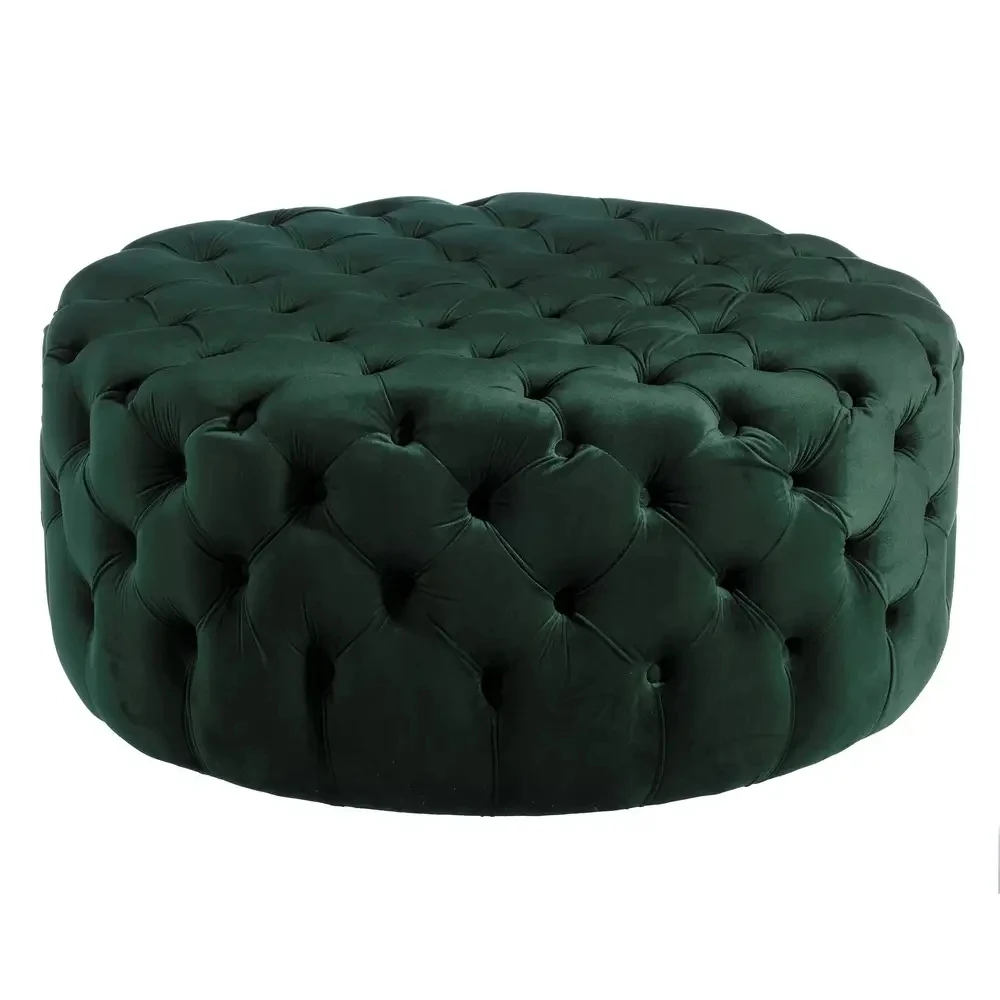 Modern Green Fabric Velvet Leisure Living Room Furniture Hot Sell Round