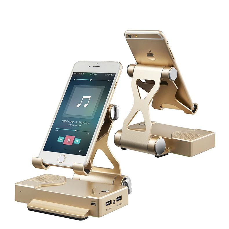 Wireless Bluetooth Speaker Mobile Phone Holder With Stereo Bluetooth