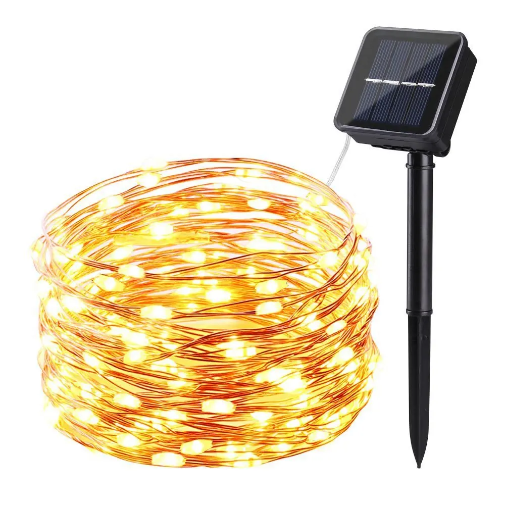 Low price led rope string light outdoor solar lights fairy holiday mini