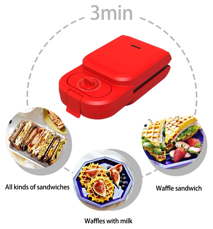 Electric 2 Slice Nonstick Sandwich Toaster With Timer Buy Electric Sandwich Toaster,2 Slice