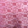 Lovely cute cartoon little bear printing velour for kids blanket
