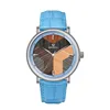 Fashion Waterproof Quartz Wood Watch Stainless Steel Watches Wood Custom