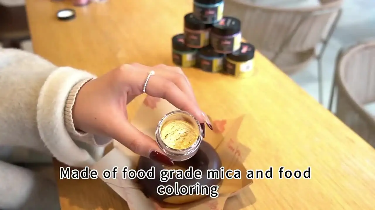 食品グレードのカラーマイカパウダー食品着色食品装飾用食用粉末