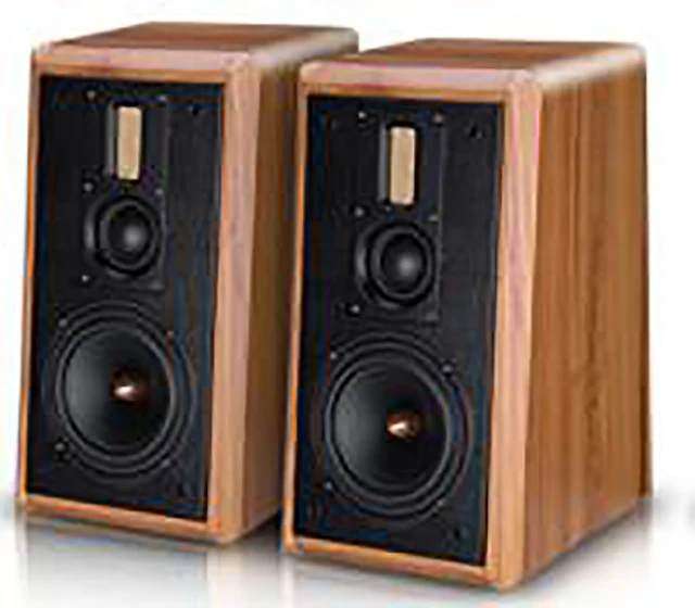 Vofull 6.5 Inch Bookshelf Speaker Wooden Box Bookshelf Speaker Portable