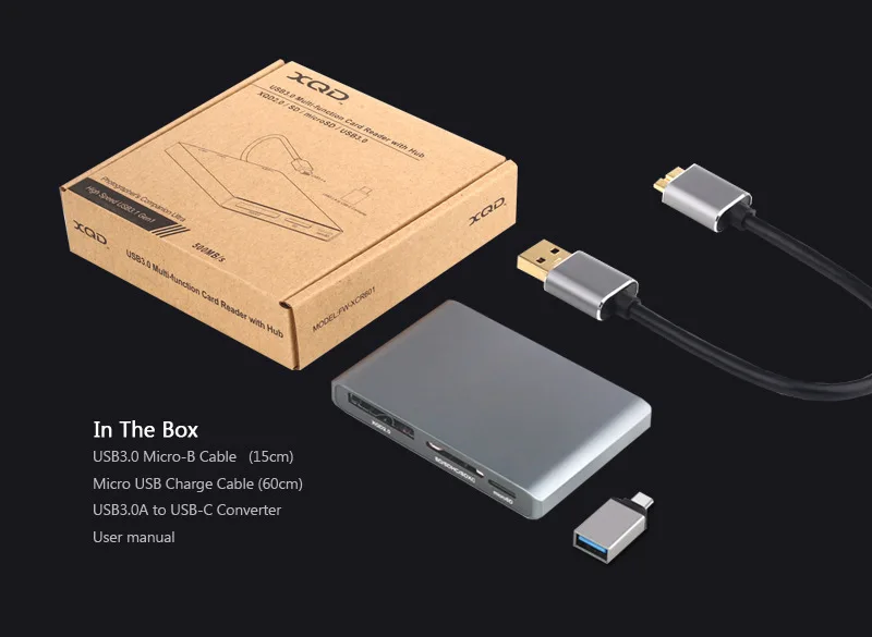 China Manufacturer Spot Supply Card Reader Converter Type C to XQD Card Reader Data Transfer Adapter - ANKUX.COM