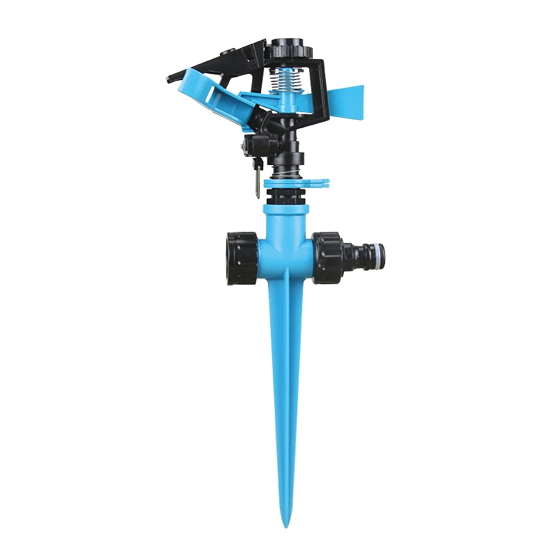 Plastic 360 degree impact sprinkler head for lawn
