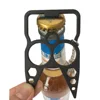 Creative Multi-function keychain bottle opener wrench Outdoor self-defense broken window tools