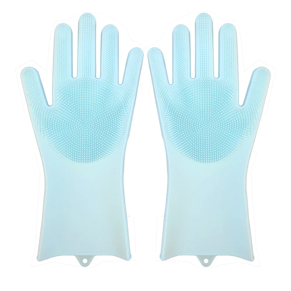 Platinum Silicone Glove With Bristle Magic Dishwashing Gloves Fancy