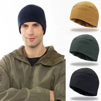 men's fleece beanie hat