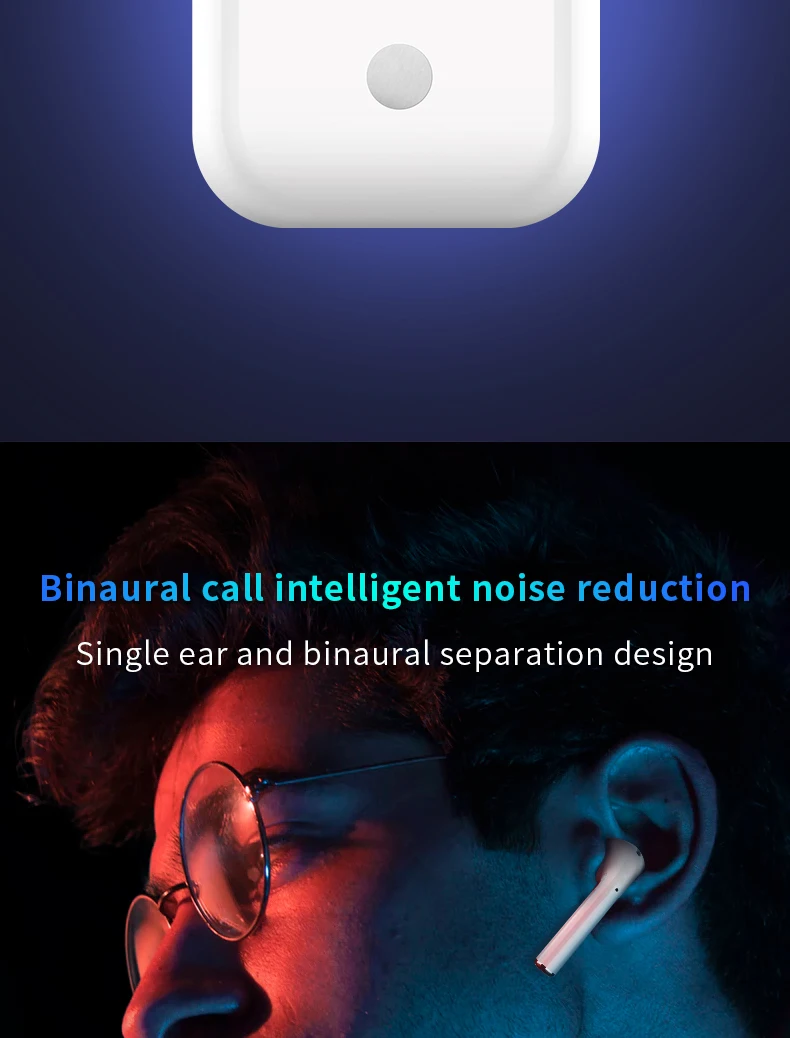 New arrival BT 5.0 earbuds portable earphone stereo earbuds i19 - ANKUX.COM