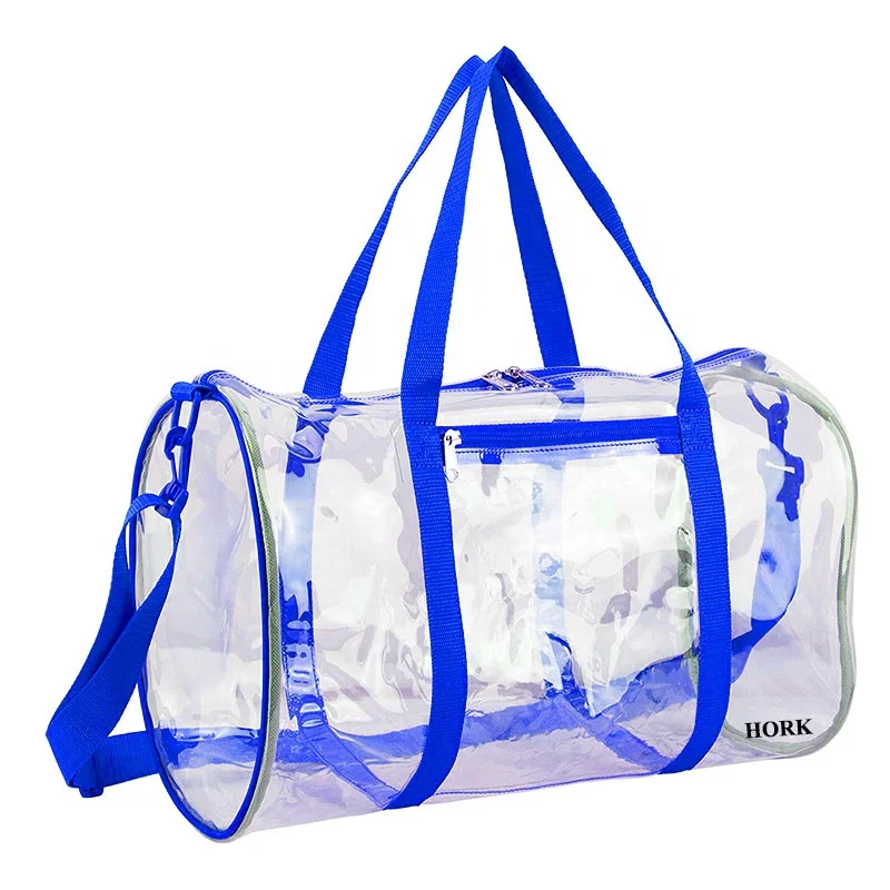 Transparent Duffle Gym Bag Travel Toiletry Case Clear Pvc Luggage