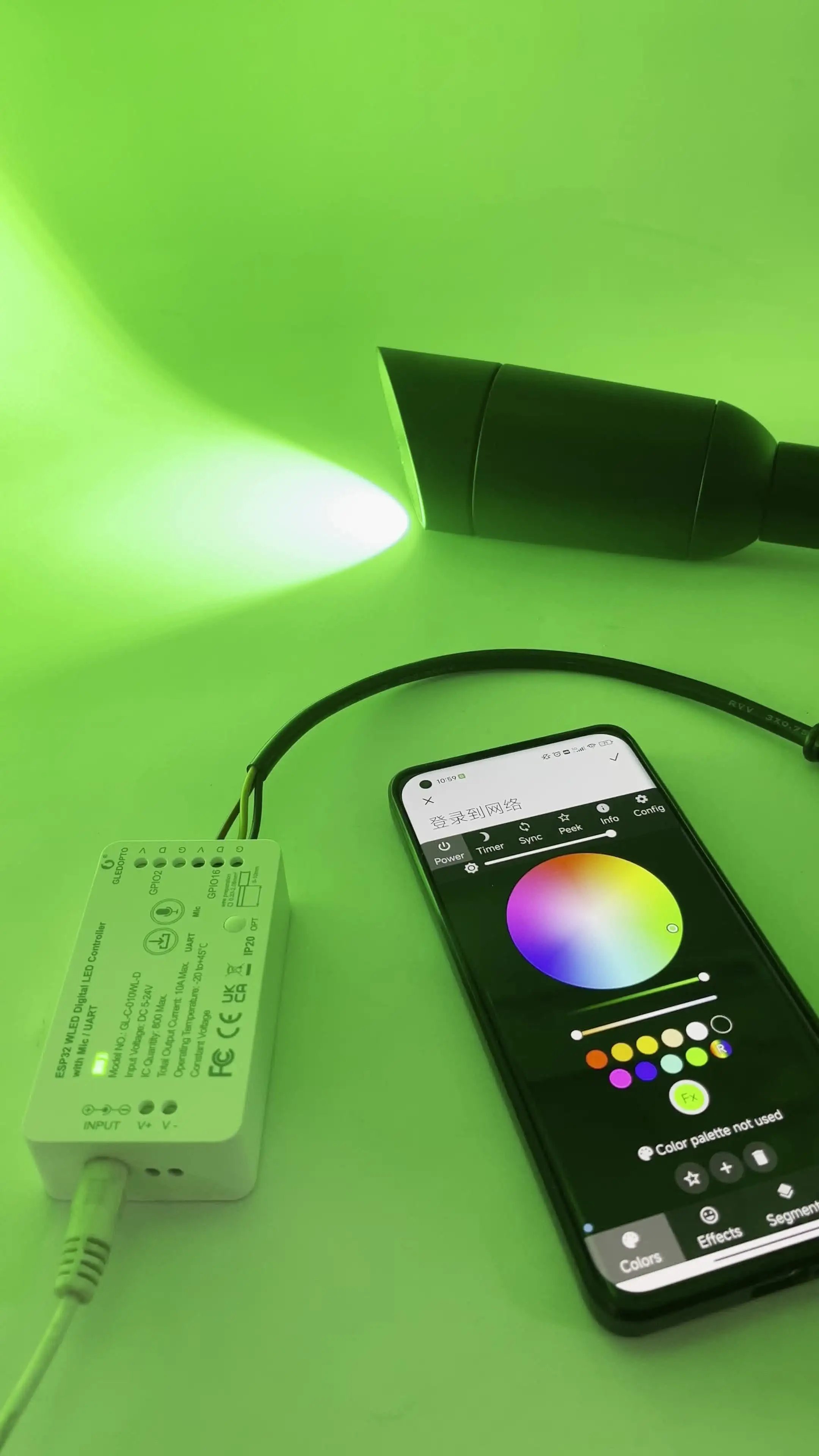 ESP32 WLED Strip Light Controller with Mic Addressable LED Controller RGB RGBW WS2812B SK6812 WS2811 TM1814 WS2813 WS2815 5-24V ESP32