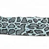 Blue python pattern snake skin leather for handbag