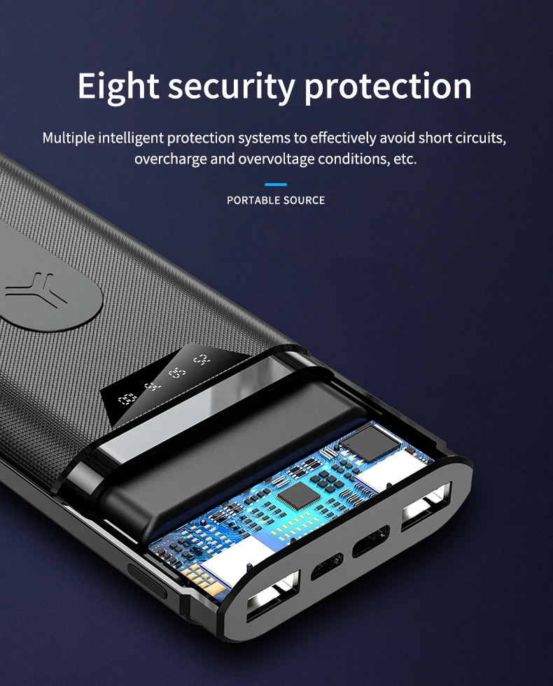 2020 new Portable Wireless Power Bank 10000 mah High Capacity Wireless Power banks - ANKUX.COM