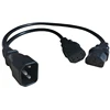 3 Pin IEC Electric Extension Cable Female To Male Ac Computer Monitor C13 C14 Connector