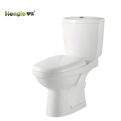 Ceramic sanitary ware factory cheap price gravity flushing close-couched closet for sale washdown two-pieces toilet