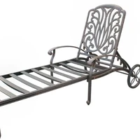wrought iron sun loungers