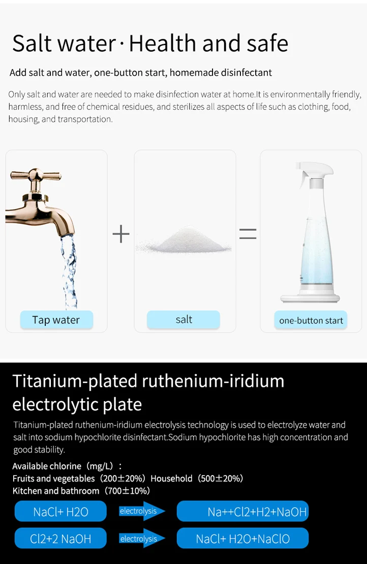 Olansi منتج جديد تصنيع المعدات الأصلية المطهر المطهر المطهر رذاذ الماء الصوديوم هيبوكلوريت صانع naclo3 مولد المطهر