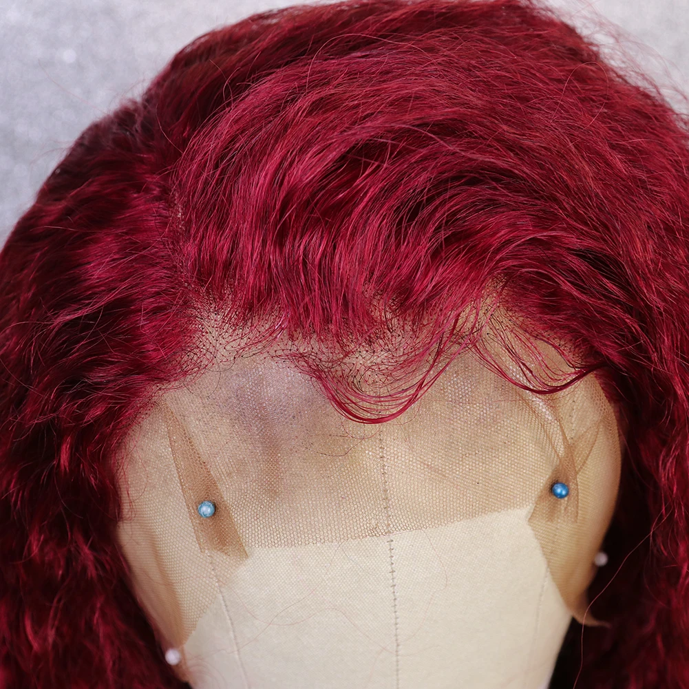 ruby red lace front wigs