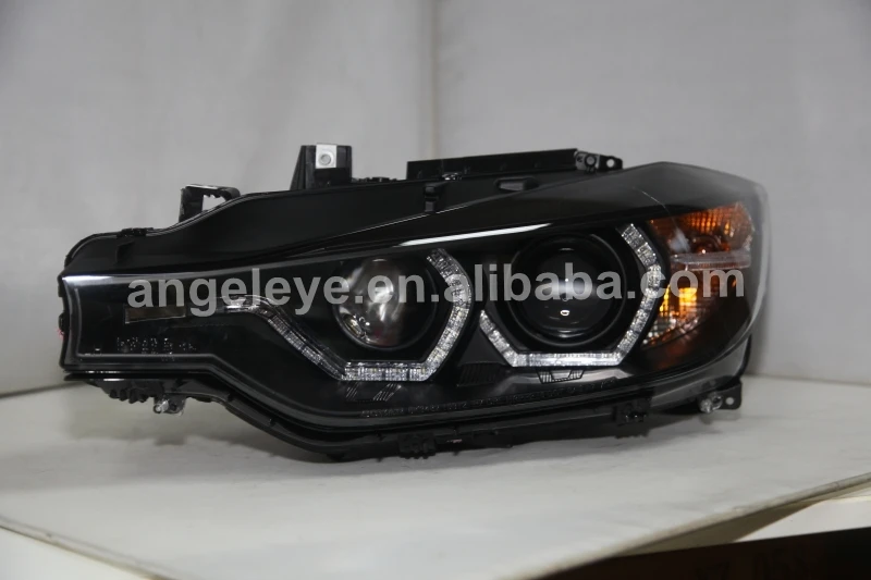 LED Angel Eyes Headlight For BMW F30 F35 318 320 325 328 330 335 2013-2015 Year SN For Original car halogen types