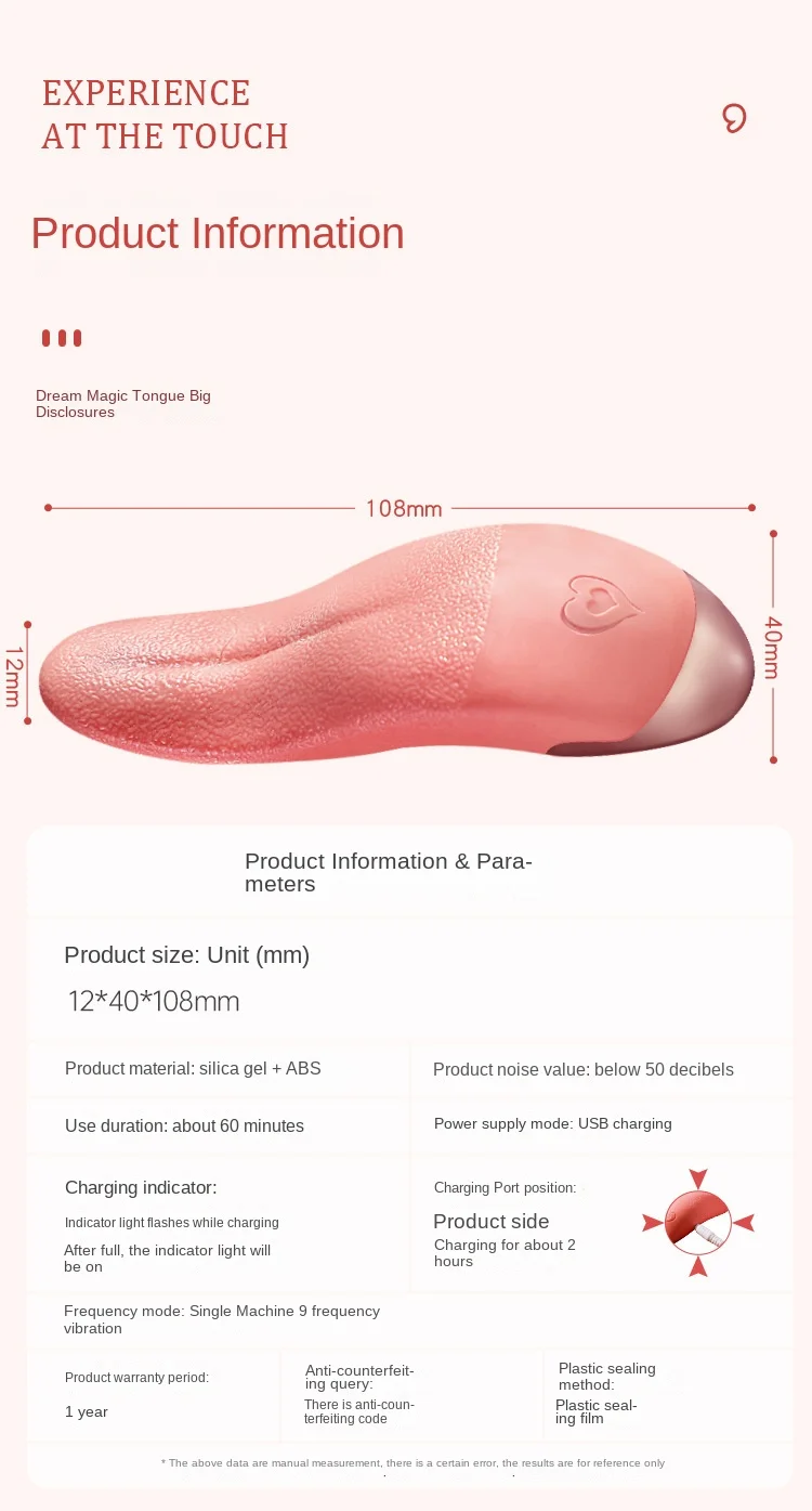 Vibrator control buttons and frequency interface