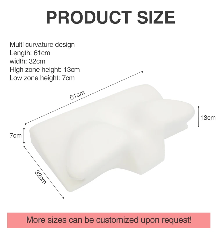 AOKA Healthcare Cervical Vertebrate the Pillows Convex Neck Memory Foam Pillow