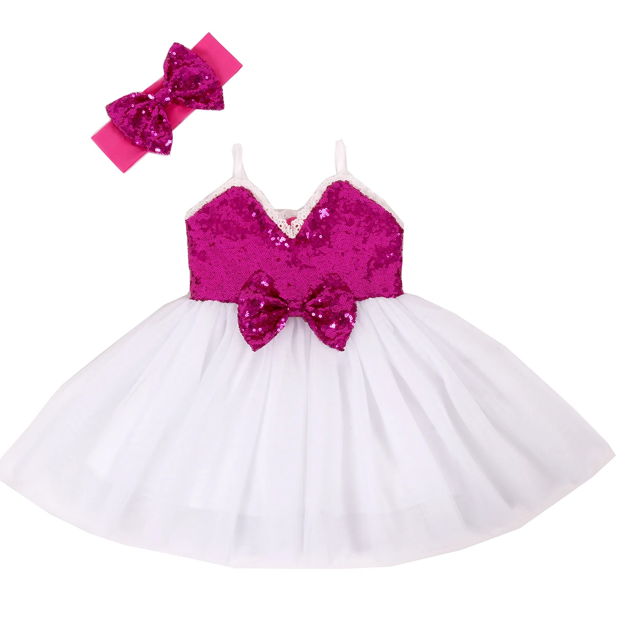 Baby Girls Halter Sequin Tutu Dress Summer 2t Toddlers Girl Princess Wedding Dress Sweet Girls