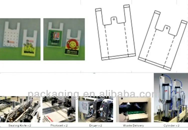 High Speed Six Lines Plastic Shopping Bag Making Machine Buy Six