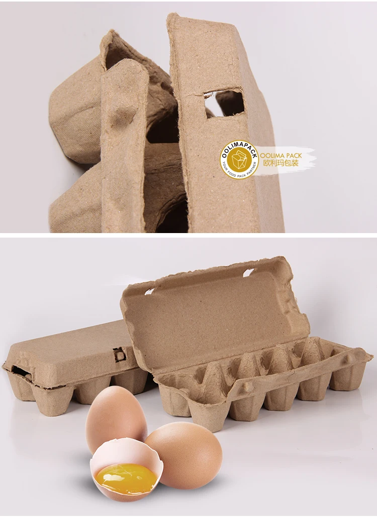 Biodegradable Ecofriendly Sell 12 /6 Eggs Paper Packaging Pulp Fiber