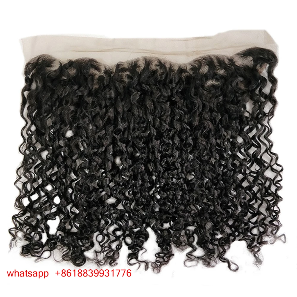 Double Drawn Funmi Hair Weave Bundles With 13x4 Lace Frontal Closure