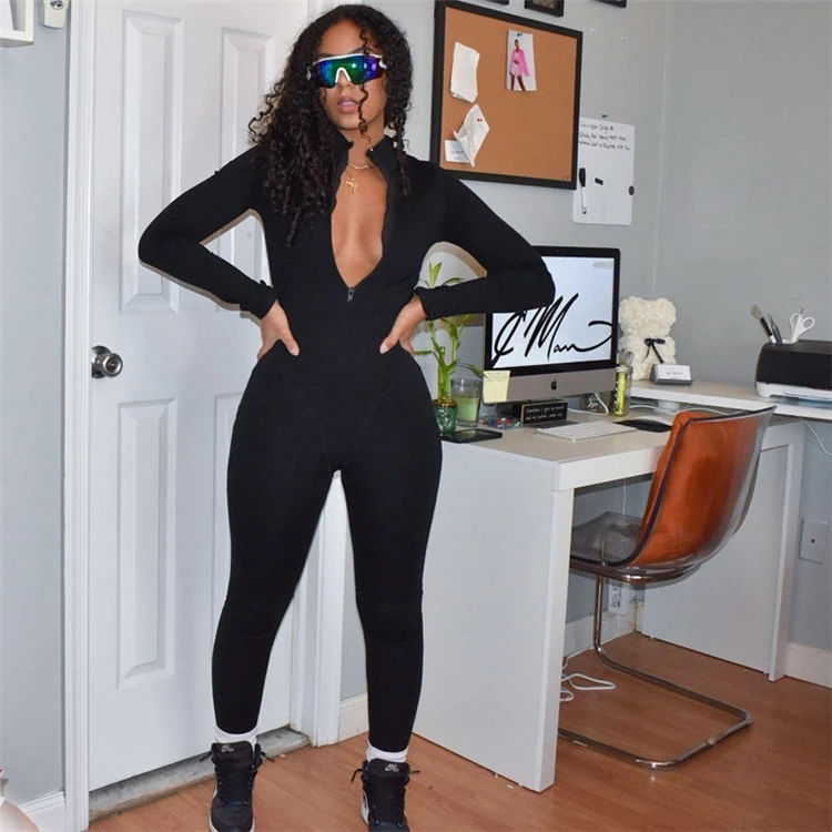 Fall 2021 Fashion Trendy Women Clothes Jumpsuits Women 2021 Women Jumpsuits And Rompers Bodycon Jumpsuit