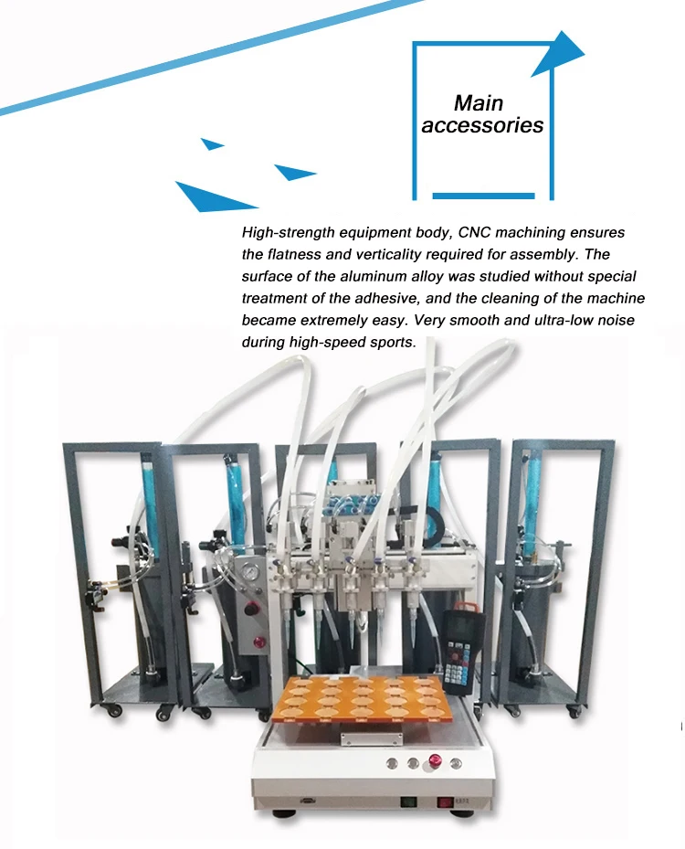 Silicone Dispenser Pressure Barrel Automated Multihead Dispensing