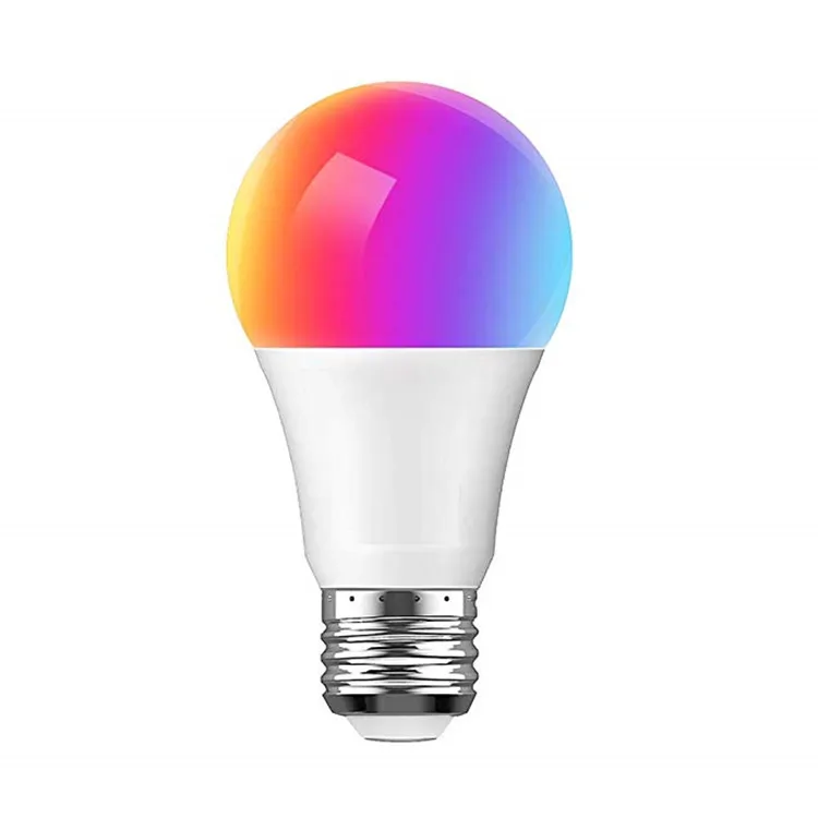 Hot Sale Compatible with Alexa Google Home and IFTTT WiFi LED Bulb A19 E26 Multi-Color and Dimmable Smart Light Bulb