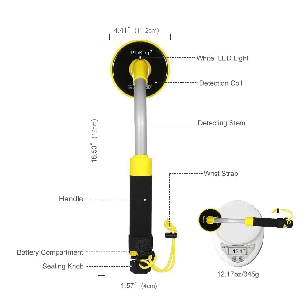 Pi-iking Pulse Induction 750 Underwater Pinpointer 30m Fully防水金属探知機vibration  Led - Buy ポータブル金属検出器、pinpointer、パルス誘導金属検出器 Product on Alibaba.com