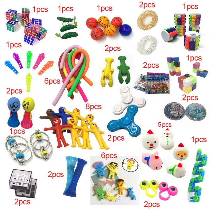 2020 New Funny Combination 50 Pieces Extrusive solving Fidget Kids Toys 2020 New Funny Combination 50 Pieces Extrusive solving Fidget Kids Toys