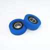 Custom size PU roller polyurethane roller wheels with ball bearing 6202-2RS