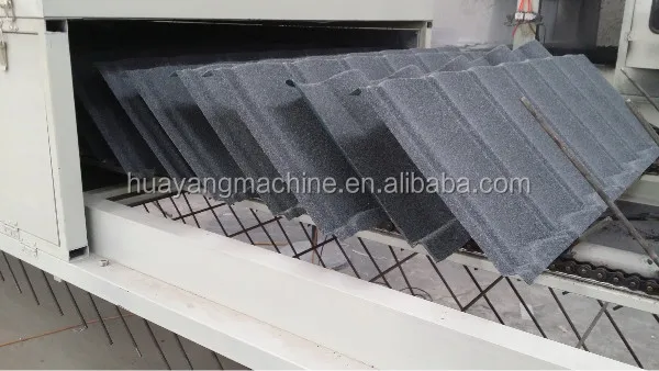 Sales Hot Color Stone Coated Steel Roof Forming Machine Sand Blast Production Line