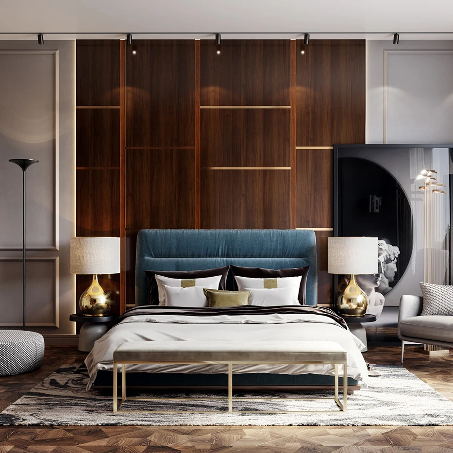 Dubai Hotel Honorable Luxury Custom Wooden Hotel Furnitures Solid Wood